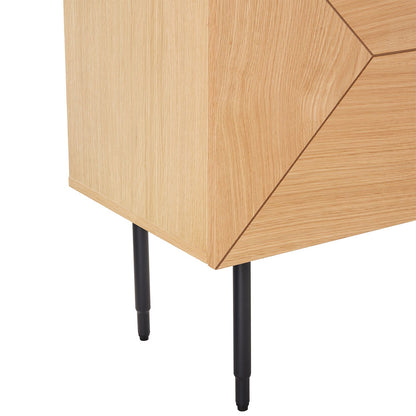 Chest of drawers NATE 106x40xH76cm, oak