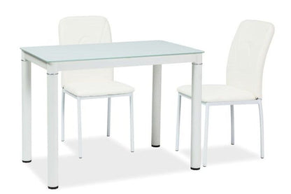 Table GALANT WHITE/WHITE FRAME 110*70