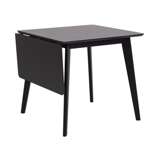 Table ROXBY 80/120x80xH76cm, black