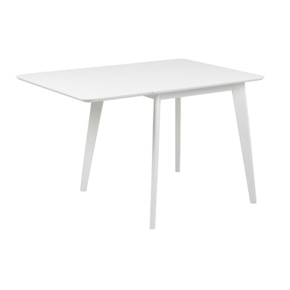 Table ROXBY 80/120x80xH76cm, white