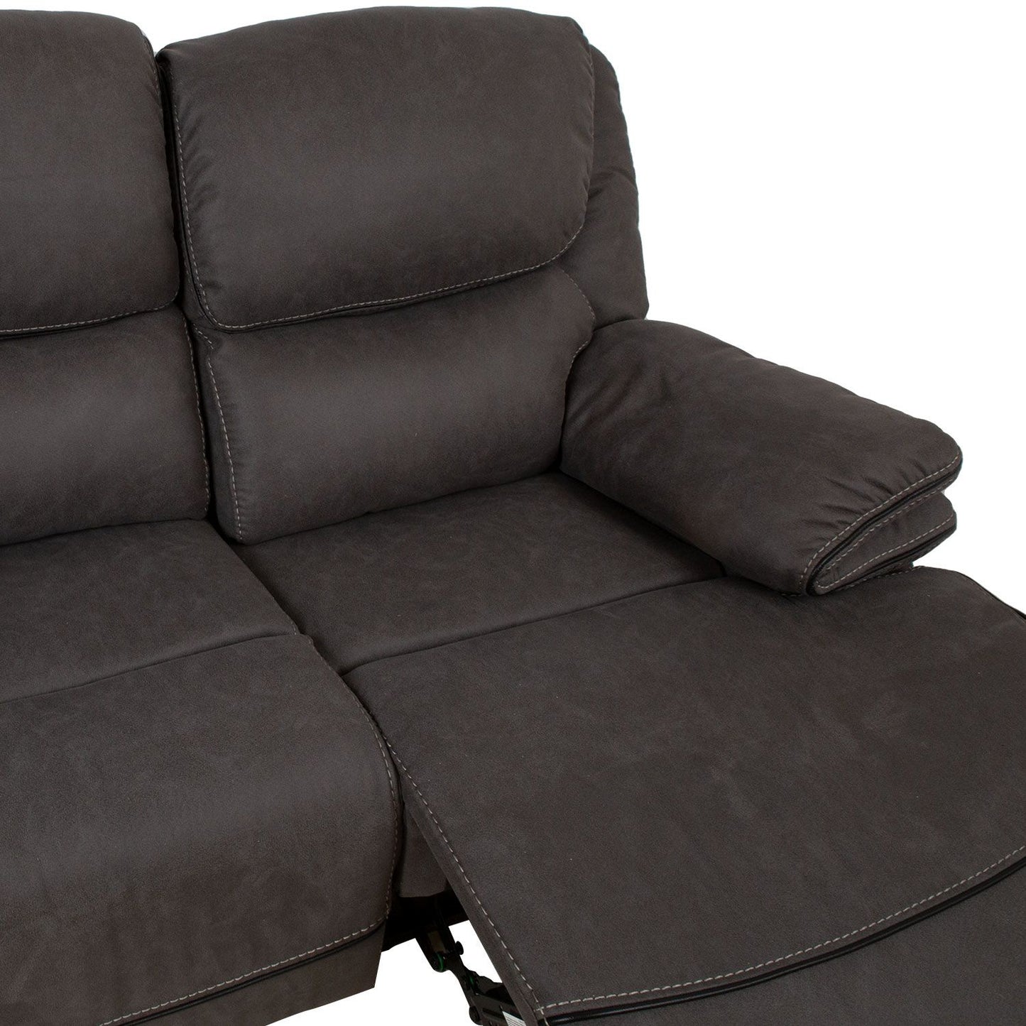 Sofa GORDY 2-seater, with manual mechanism, gray