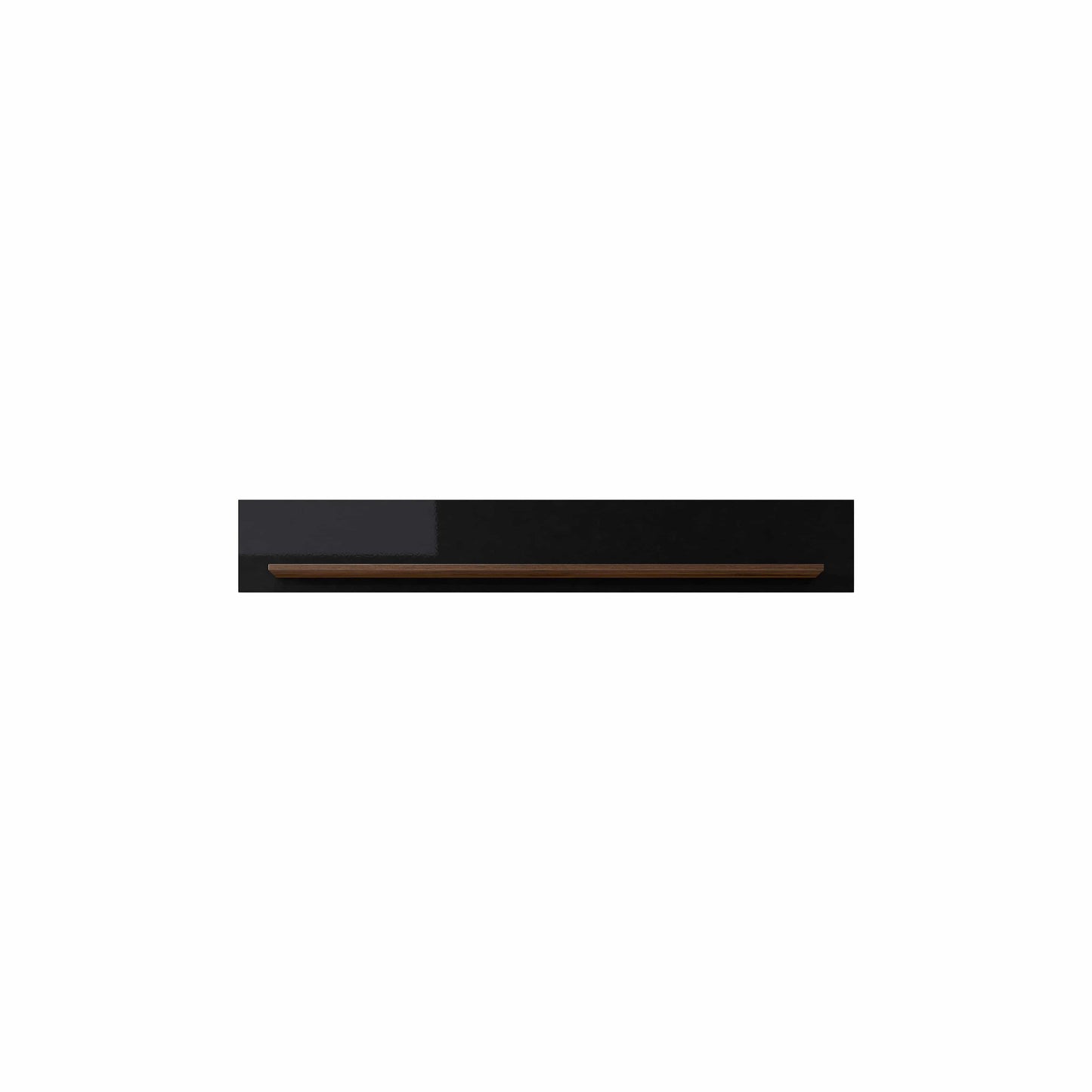 KASAI - Plaukts - Walnut Columbia / Black Gloss - Easy Home