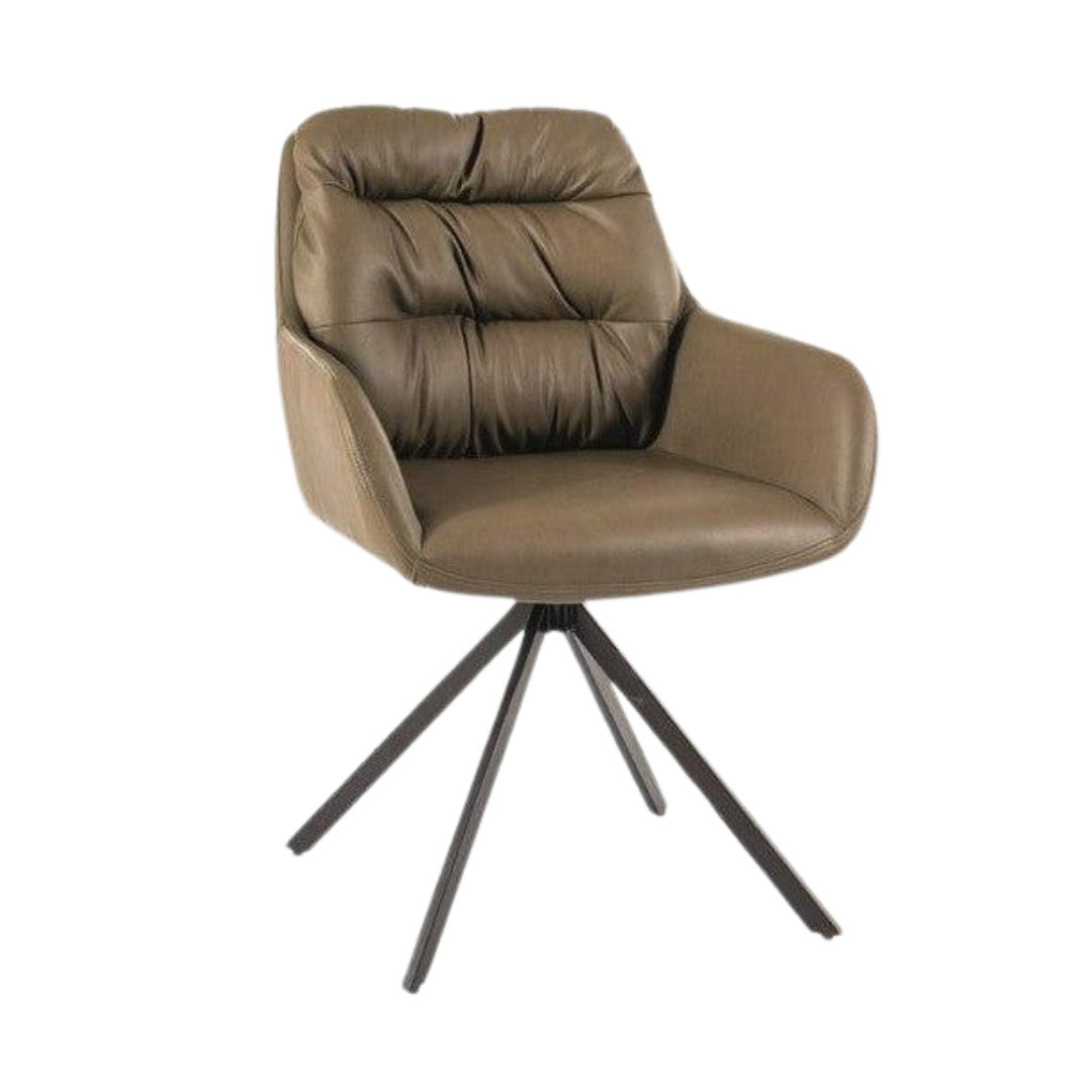 Chair SPELLO BLACK FRAME/OLIVE LEATHER SYNTHETIC. BUFFALO 10