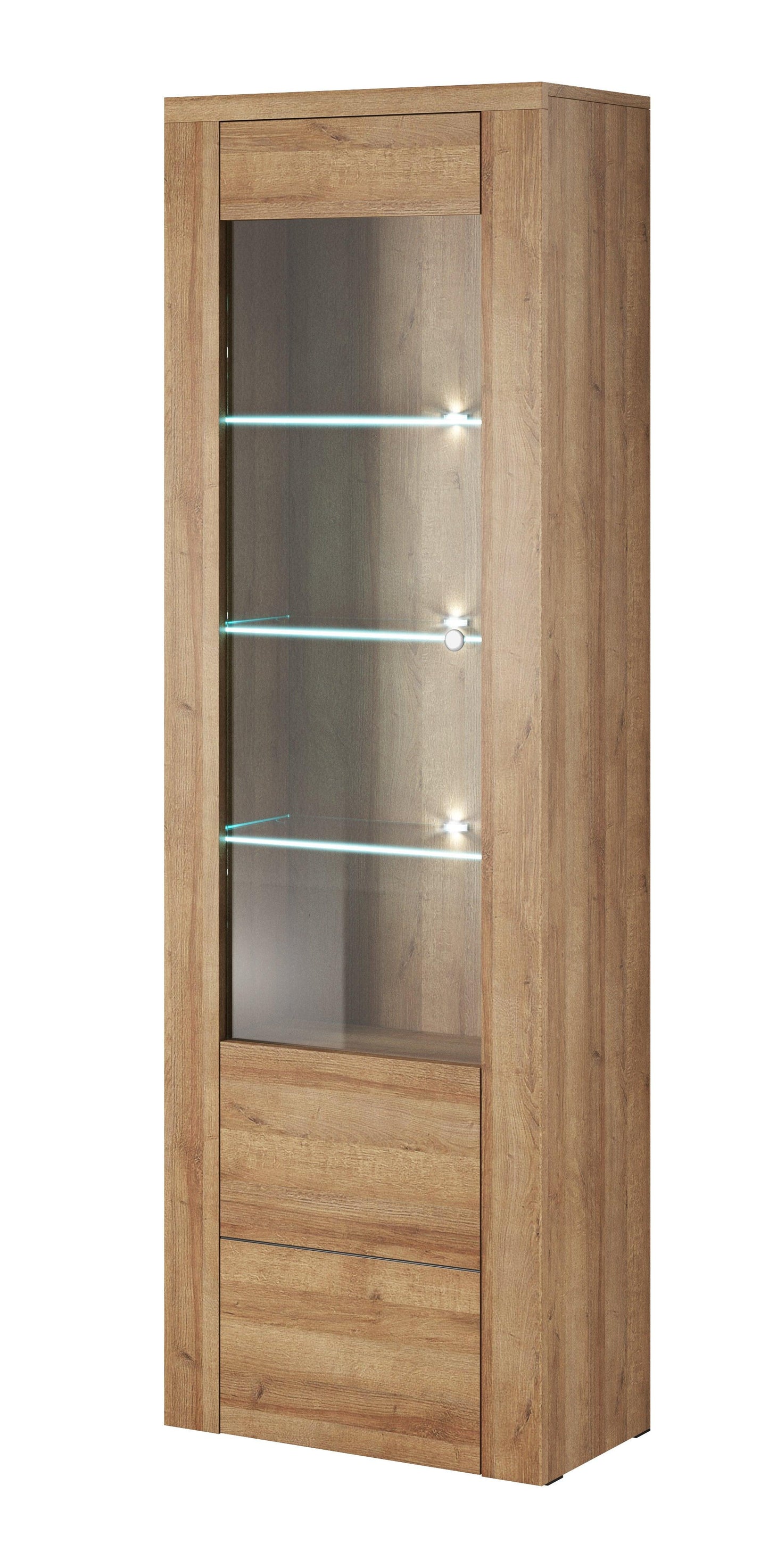 LARONA - Display skapis ar 1 durvīm / Riviera light oak - Easy Home