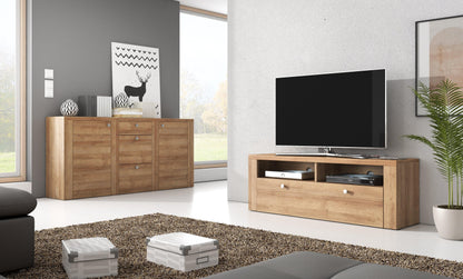 LARONA - TV lāde / Riviera light oak - Easy Home