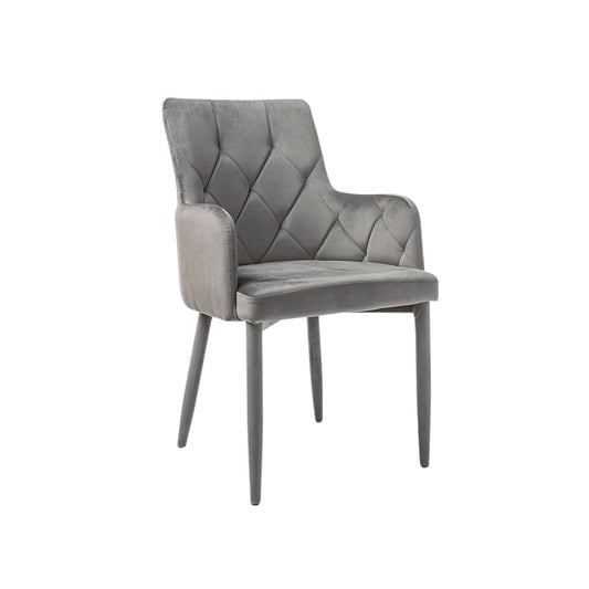 Chair RICARDO VELVET GRAY BLUVEL14