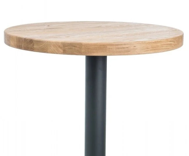 Table PURO II LAMINATED OAK COLOR / BLACK FI 60 Ø60 