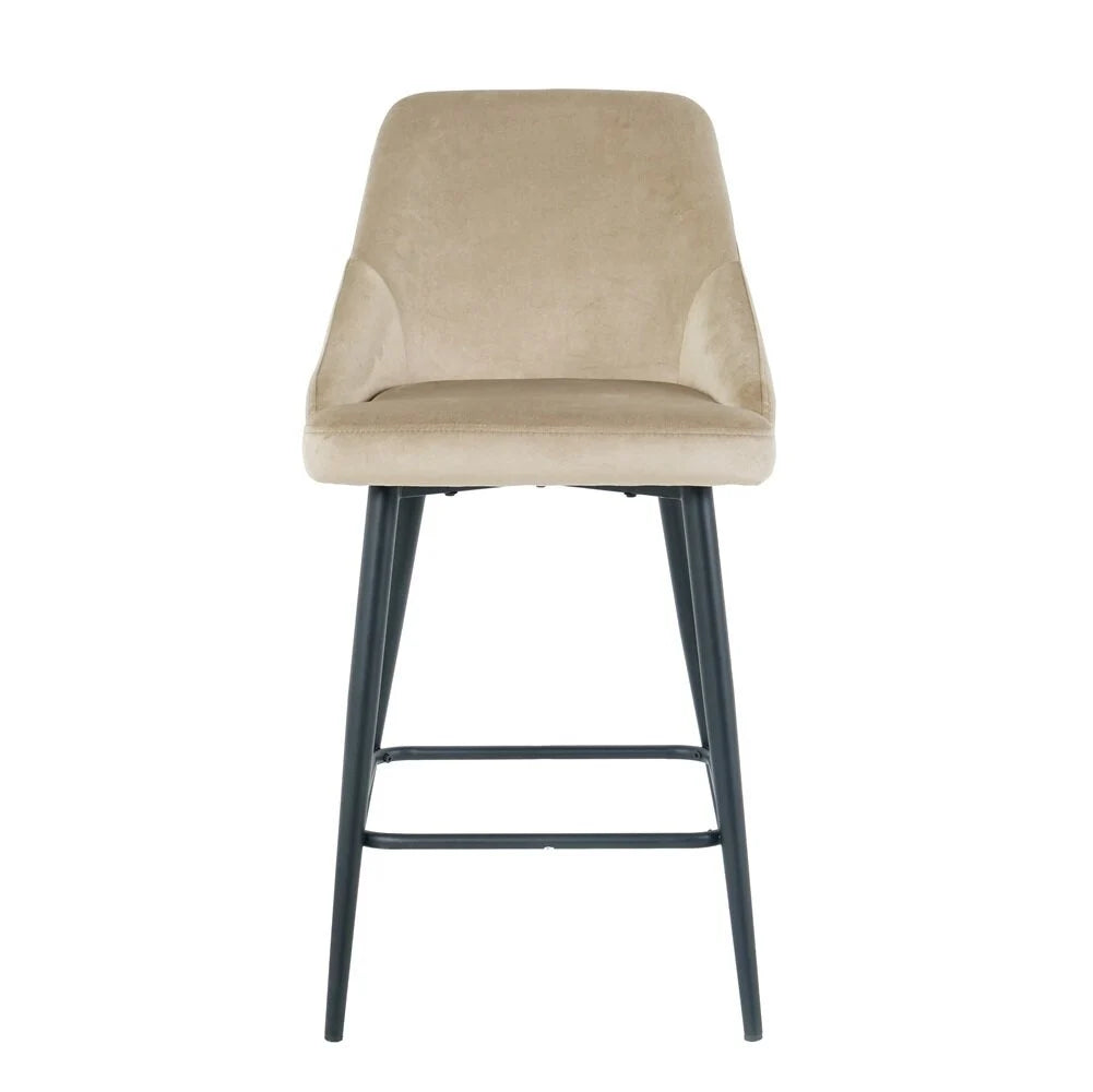 Half bar chair Deka, Beige velvet 