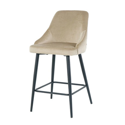 Half bar chair Deka, Beige velvet 