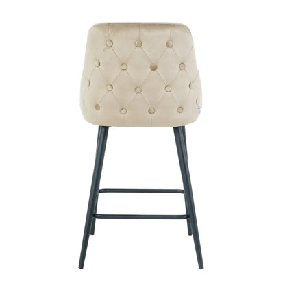 Half bar chair Deka, Beige velvet 