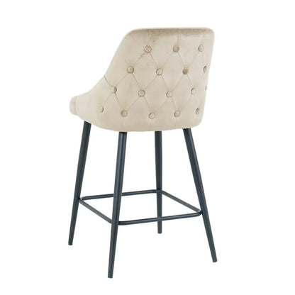 Half bar chair Deka, Beige velvet 