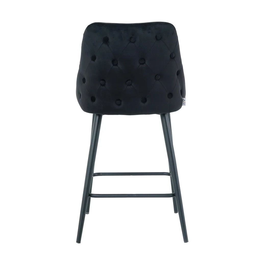 Bar stool Deka, Black Velvet 