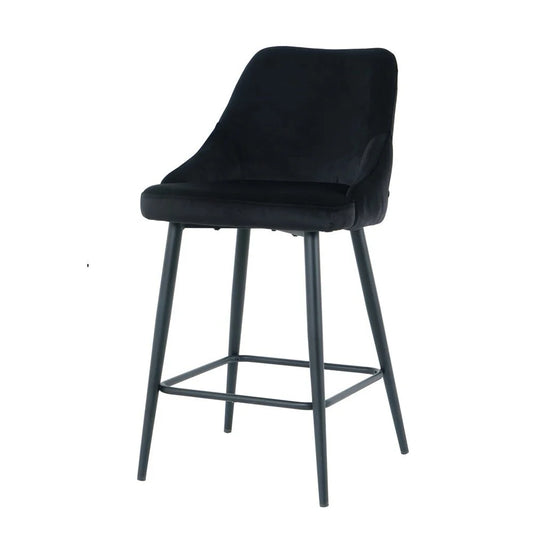 Bar stool Deka, Black Velvet 