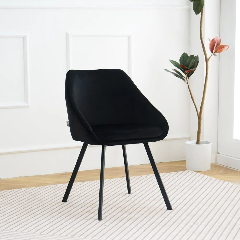 Chair Ghana, Black Velvet 