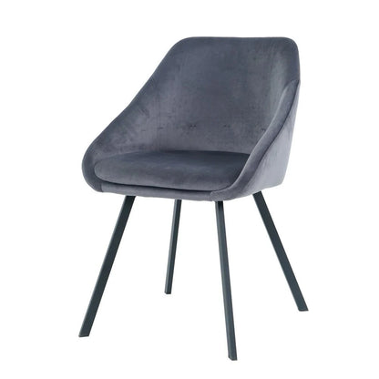 Chair Ghana, Gray Velvet 