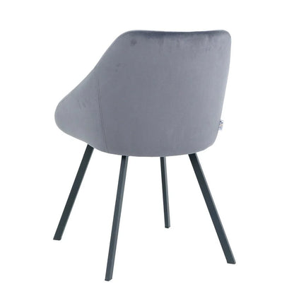 Chair Ghana, Gray Velvet 