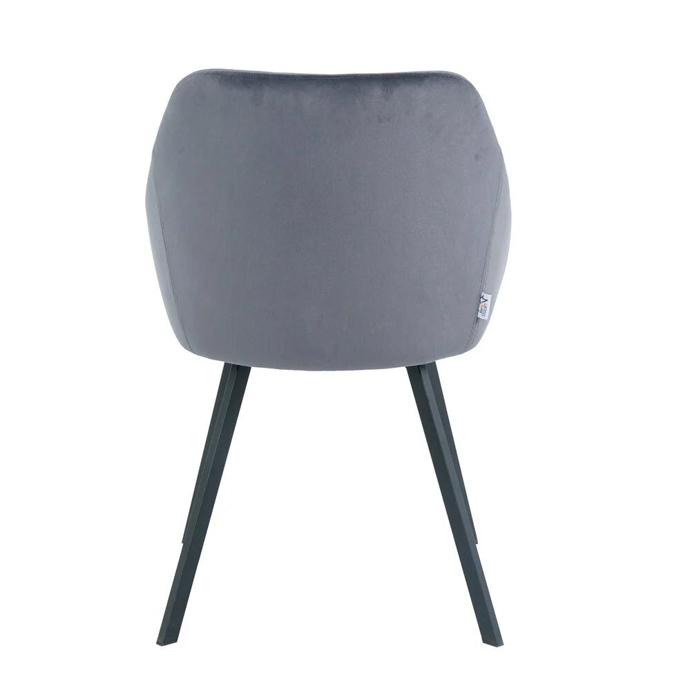 Chair Ghana, Gray Velvet 