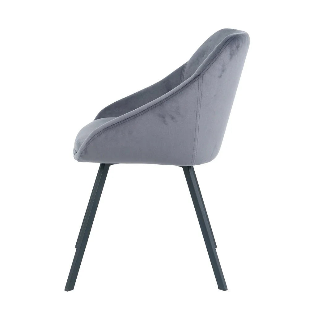 Chair Ghana, Gray Velvet 