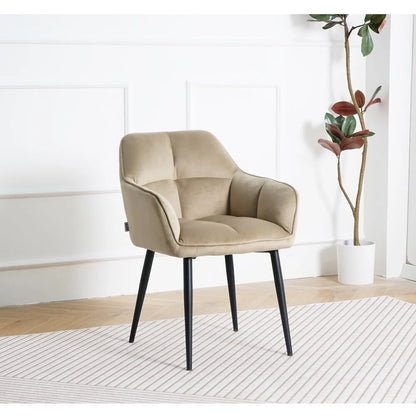 Chair Sola, Beige Velvet 