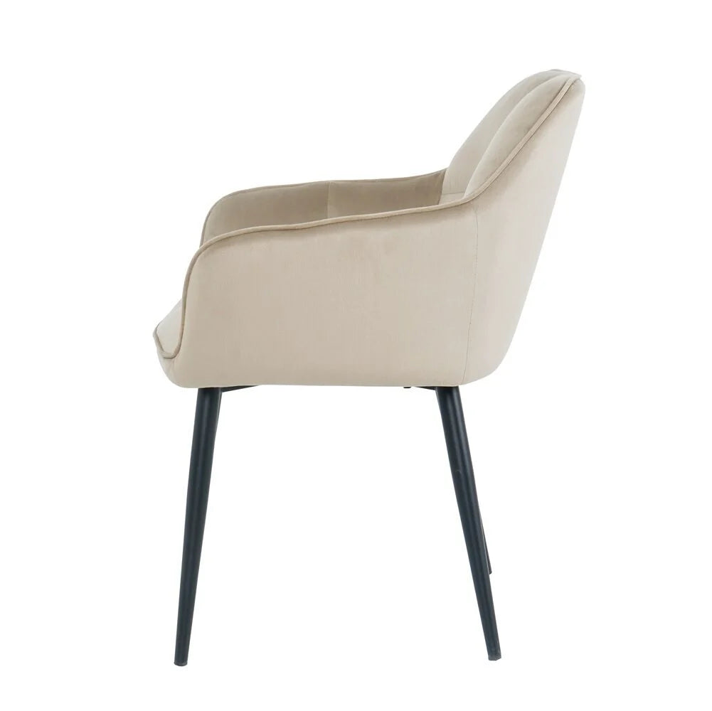 Chair Sola, Beige Velvet 