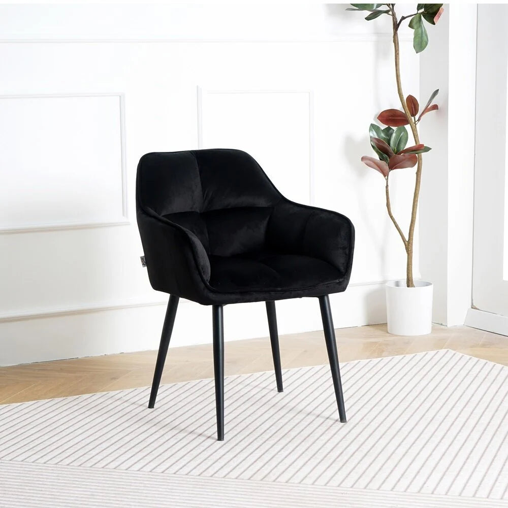 Chair Sola, Black Velvet 