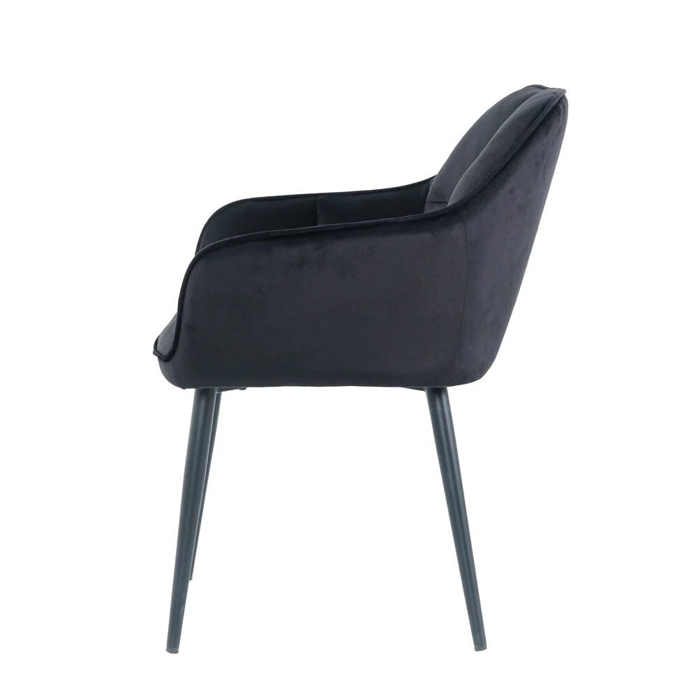 Chair Sola, Black Velvet 