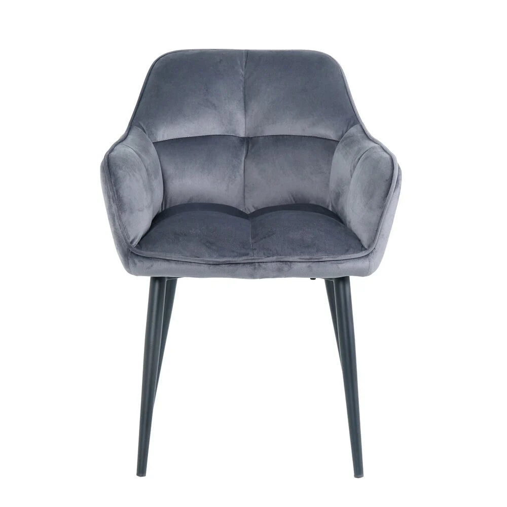 Chair Sola, Gray Velvet 