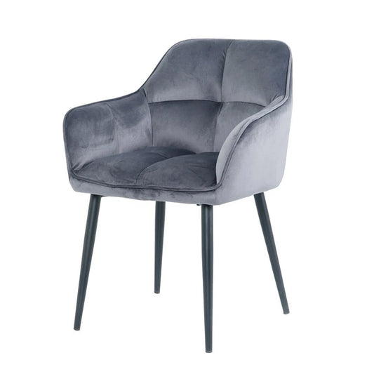 Chair Sola, Gray Velvet 