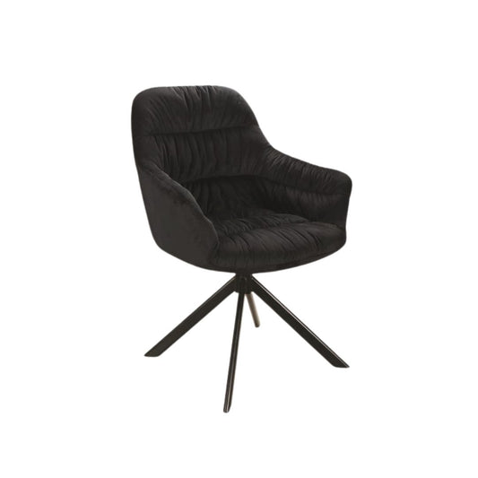 Armchair ASTORIA II VELVET BLACK FRAME / BLACK BLUVEL 19 