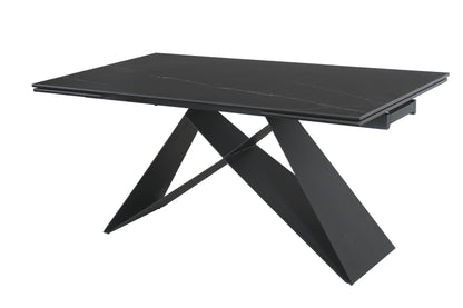 Table WESTIN CERAMIC BLACK SAHARA NOIR/BLACK MATT (160-240)X90