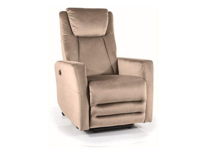 Atpūtas krēsls ADONIS RECLINER VELVETS TUMŠI BĒŠS BLUVEL 40 - Easy Home