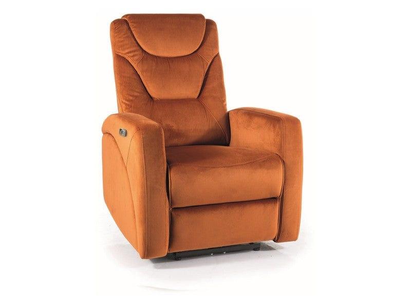 Atpūtas krēsls KRONOS RECLINER VELVETS KANĒĻA BLUVEL 4215 - Easy Home