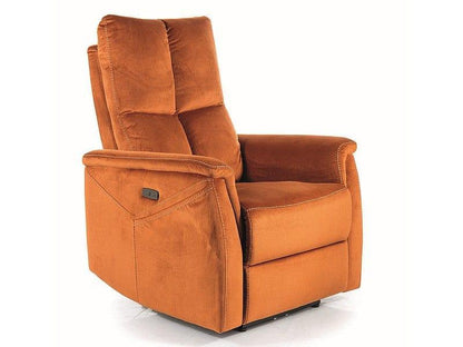 Atpūtas krēsls NEPTUN M RECLINER (MASĀŽAS FUNKCIJA) VELVETS KANĒĻA BLUVEL 4215 - Easy Home