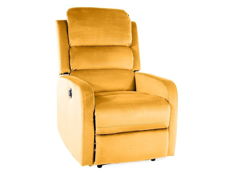 Atpūtas krēsls PEGAZ RECLINER VELVETS KARIJS BLUVEL 68 - Easy Home