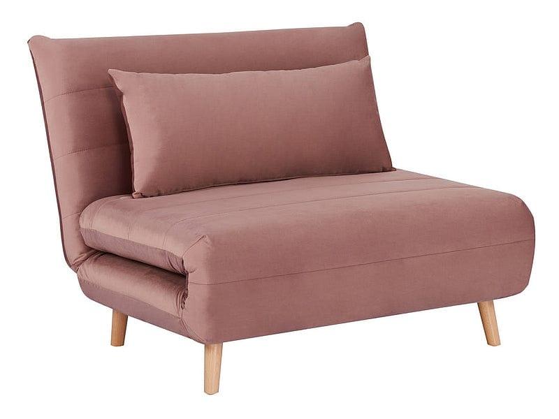 Izvelkamais krēsls SPIKE VELVETS ROZE 182/DIŽSKĀBARDIS - Easy Home